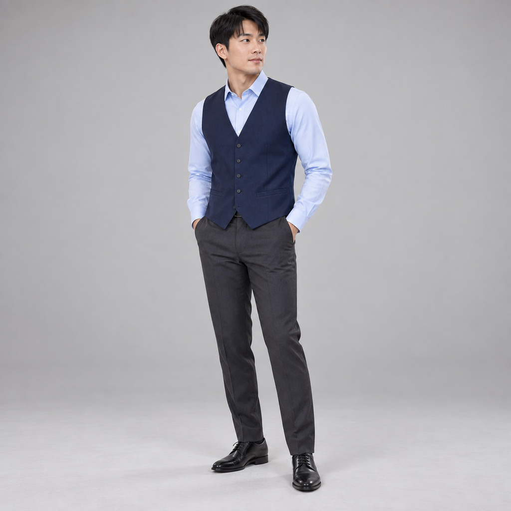 Chalecos corporativos para hombre detalle