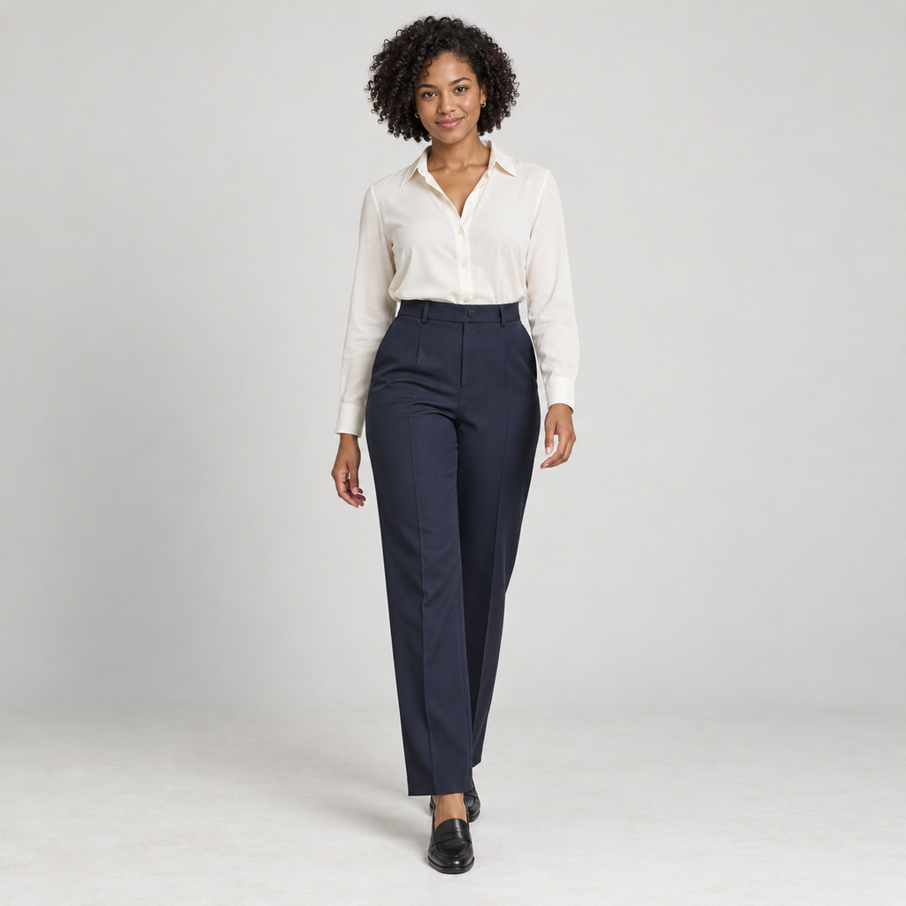Pantalones ejecutivos para mujer detalle
